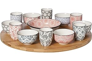 COSY & TRENDY COSY TRENDY 5588014 14 pièces assortis Delirio+1 plateau tournant, diamètre 40cm, Brun