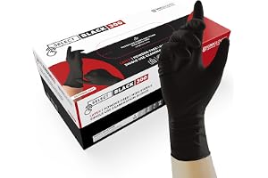 Unigloves SELECT BLACK 300 latexhandskar, XS