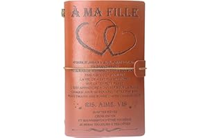 OMNIQI Journal Intime Fille Anniversaire Idee Cadeaux Carnet de Voyage Vierge Vintage Notes Diary Naissance Fille, Ado de Noël Graduation Paques