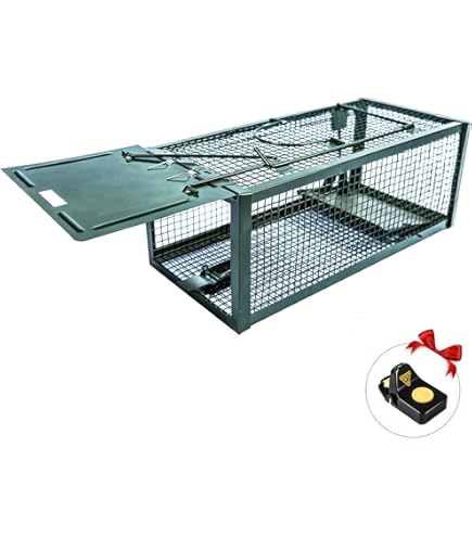 2 Pièges à Souris Réutilisables En Métal – Cage Avec Aération, Capture Sans Tuer, 26,5x15 Cm