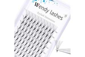 WENDY LASHES Extensiones de Pestañas Volumen Ruso 10D 0.07mm D Curl 8-14mm Mixed Volumen de Rizo Pestañas Rusas Middle Tape Volumen Ventilador Pestañas Pestanas Individuales