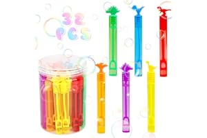 YEGOOKAY Pack of 32 Soap Bubbles Dino Bubbles Kids Mini Soap Bubbles Small Toy Fireworks Bubble Machine Outdoor Learning Toy for Wedding Children Activity International Children's Day