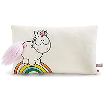 NICI Kuscheltier Kissen Biber Harry - 32x27cm Plüschkissen Braun