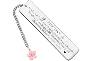 HULALA Best Friends Bookmark Friendship Gifts for Women Girls Birthday Christmas A Truly Great Friend Is Hard to Find Difficult to Leave and Impossible to Replace