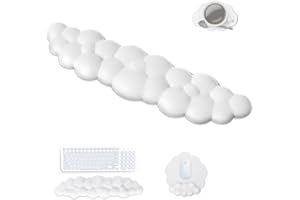 ACEMALL Poggiapolsi per Tastiera e Mouse, 3 IN 1 Poggiapolsi per Tastiera con poggiapolsi mouse, Tazza Stuoia, Memory Foam Ergonomico Wrist Rest con base antiscivolo, sollievo dal dolore