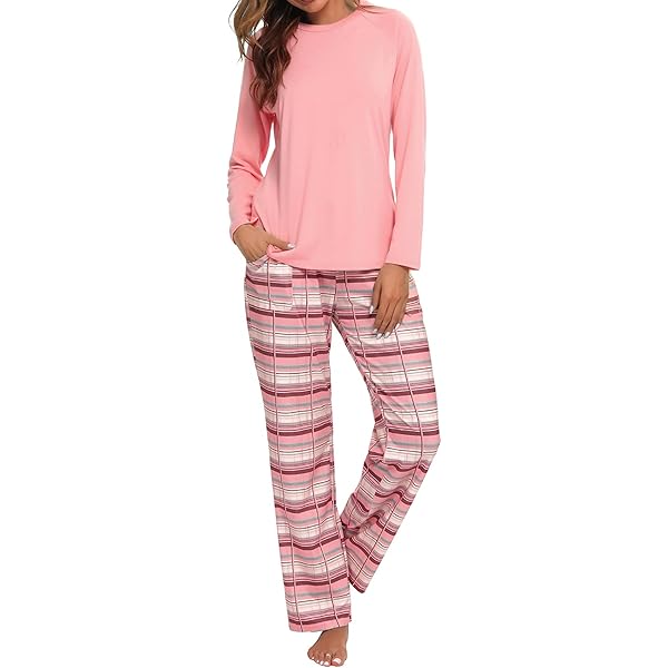 Aseniza Pyjamaset voor dames, winter, katoen, nachtkleding
