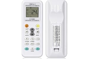 ZUOQIANG Universal Remote Control for Air Conditioner,for LG Gree Midea Toshiba Haier Daikin Hitachi Sharp Panasonic Samsung Sanyo Hisense and others Air Conditioners