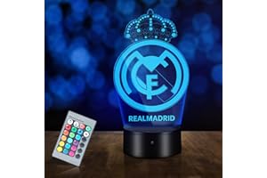 HooJtny Madrid Lámpara Regalo para Niños, Lámpara 16 Colores de Iluminacion y Mando a Distancia, Regalos para niños
