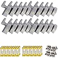 hayden 20pcs. Universal Hinge LED Light with Battery for Cupboard Modern Kitchen Wardrobe Cabinet almirah Closet Automatic undercabinet Mini Hinge Lights Lamp (Cool White LED)