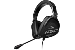 ASUS ROG Delta S Animate Lightweight USB-C gaming headset with AI noise-canceling mic, MQA rendering technology, Hi-Res ESS 9281 QUAD DAC, RGB lighting, compatible with PC, Switch and PS5