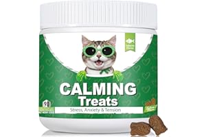 Bailey & Buddies Calming Cat Treats – 100% Natural Soft Chews to Reduce Stress, Fear & Aggression – Anxiety Relief for Cats of All Breeds & Ages – Soothes Nervous, Hyperactive & Stressed Cats