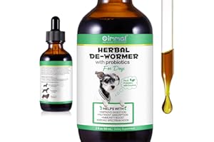 VORTEXONIX Natural Liquid Wormer for Dogs, Dog Wormer Liquid, Liquid Herbal Dewormer for Dogs, Dog Worming Treatment, Dog Dewormer, Gentle & Effective Wormer for Dogs, for All Breeds and Size Dogs-60ML