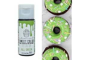 MS GOOD MakeSomeSweets - VERDE - Coloranti Alimentari Gel Vegano Per Dolci - Colorante Alimentare Verde Liquido per Decorare le Torte, Biscotti, Fondente e Macaron - Senza Olio Di Palma - 28ga