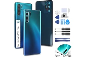 RongZy Akkudeckel Geeignet für Huawei P30 Pro Backcover Akkudeckel batterietür Gehäuse Rückseite mit Tool kit(Aurora)