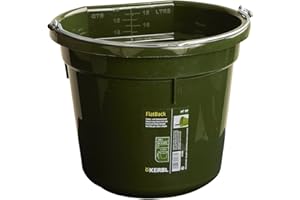 KERBL FlatBack Seau pour Cheval Vert 20 L