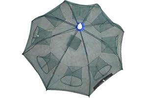 ‎WINOMO WINOMO Faltbare Köderfischreuse Fisch Reuse Fischernetz für Fisch Minnow Panzerkreis Garnelen