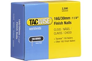 Tacwise 0293 Chiodi di Finitura Galvanizzati Tipo 16G / 30mm, Confezione da 2500