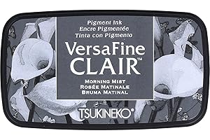 Tsukineko Morning Mist Versafine Clair - Tampone di Inchiostro in Materiale Sintetico, Grigio, 5,6 x 9,7 x 2,3 cm