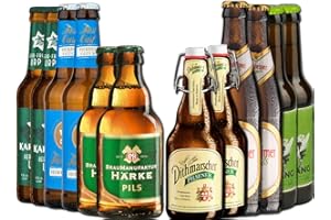 BierSelect Pils Paket - Geschenk Bierpaket - 12 verschiedene Pils Biere, Geschenk und tolle Geschenkidee für Vatertag, Weihnachten, Geburtstage, Bier Box zum Verschenken für Bierliebhaber