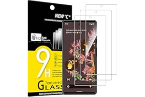 NEW'C 3 sztuki Szkło dla Google Pixel 6 Hartowane i Folia Ochronna Ochraniacz Ekranu - Bez pęcherzyków powietrza, odporność na zarysowania