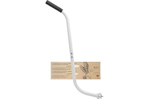 PROMETHEUS BICYCLES Barra apprendimento bici bambino | Barra di spinta per bicicletta per bambini universale - divisibile antiscivolo stabile (bianco)