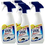 Smac - Sgrassatore Spray per Superfici Moderne e Delicate, Detergente per Casa e Cucina, 500ml x 4 Pezzi