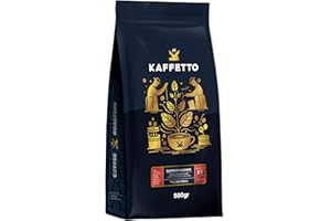 Cafe de ESPECIALIDAD 500g. Café Grano Natural 100% ARABICA, Origen: COLOMBIA | SCA 85 Puntos [Kaffetto, Cafe Especialidad Premium] Tueste Natural, Reciente y Seleccionado.