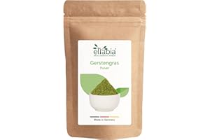 ELTABIA Gerstengras Pulver gemahlen 1000g | Gerstengraspulver in Premium Rohkost-Qualität aus EU-Anbau | 100% rein ohne Zusätze