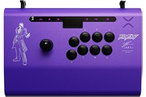 PDP Victrix Pro FS Playstation Fight Stick for PS4, PS5, PC, Durable Aluminum, Sanwa Denshi Buttons, Ergonomic Wrist Slope, Detachable Joystick, Tournament Grade for Fighting Games KOF Iori