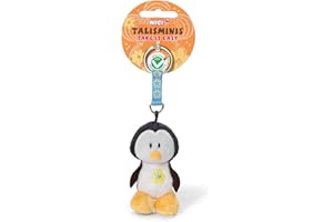 NICI 37389 - Pingüino Talisminis tomarlo con calma, de 7 cm, Puf Llaveros