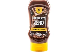 Rabeko Zero Salsa- cioccolato, 1 x 350ml - prodotti sani a basso contenuto di carboidrati, ipocalorici e a basso contenuto di grassi per insalate, patatine, hamburger - senza glutine e senza lattosio