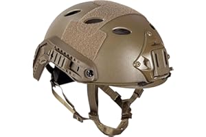 HANSTRONG GEAR Taktischer Airsoft-Schutzhelm, verstellbar, schnell einsetzbar, PJ NVG Halterung für Taktische Airsoft, Paintball