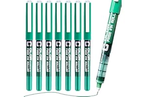 AYGORI Green Rollerball Pen, 0.5mm Line Width, Back to School Supplies, Writing Pens for School Office