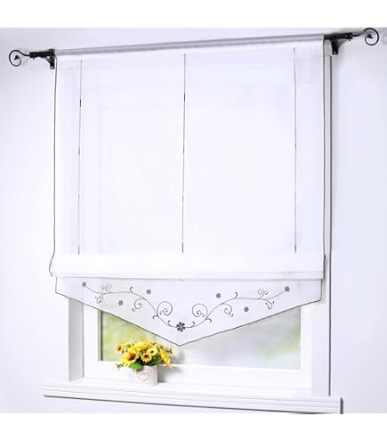 Weihnachts-Raffrollo »Elch« - Halbtransparente Voile-Gardine Mit Schlaufen Für Fenster-Deko