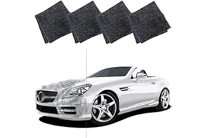 PEKOIU Nano Sparkle Cloth pour les égratignures de voiture (4 pièces), Nano Magic Cloth Efface Rayure Voiture Réparer, Rayures Chiffon Voiture, Chiffon Multifonction pour Polissage de Surface