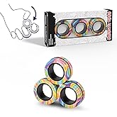 Finger Rock Manyetik Y&uuml;z&uuml;kler Fidget Oyuncak Seti, Fikir ADHD Fidget Oyuncakları, Yetişkin Fidget Mıknatısları, Anksiyete Gid