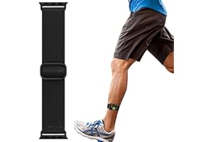 KEEPAMOR Stretchy Ankle/Arm Strap Compatible with Apple Watch 49mm 46mm 45mm 44mm 42mm 41mm 40mm 38mm, Breathable Nylon Armband for iWatch Ultra SE Series 11 10 9 8 7 6 5 4 3, Sport Ankle Band for Women Men