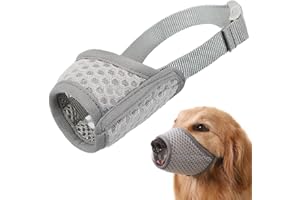 MAYERZON Hundemaulkorb Atmungsaktiver NetzMaulkorb für XXS bis XXL Hunde Chihuahua, Beagle und Golden Retriever, Verstellbare HaustierMaulkörbe zum Beißen und Kauen, ermöglicht das Schlagen und Trinken
