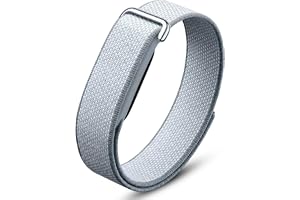 Dado Woven Nylon Loop Band Compatible with Google Fitbit Air, Stretchy Breathable Sport Strap, Adjustable Elastic Replacement Wristband with Metal Buckle for Men Women