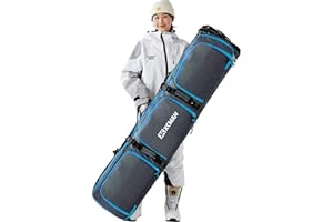 XCMAN Bolsa de snowboard resistente de 160/190 cm, adecuada para mochila de skate, viajes en avión