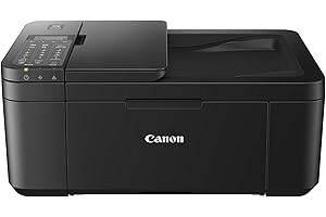 Canon PIXMA TR4550 Drucker Farbtintenstrahl Multifunktionsgerät DIN A4 (Farbdruck, Scanner, Kopierer, Fax, 4 in 1, 4.800 x 600 dpi, USB, WIFI, WLAN, Duplexdruck, Print App), schwarz