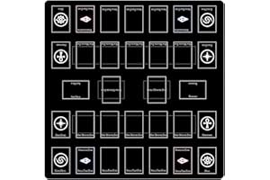 WSRXDMSN Ygo Play Mat Playmat 2 Player Rubber Mat Duel Mat Gaming Competition Pad Mat Card Binder Deck 23.6 x 13.7 Inches (8)
