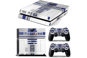 FUNKY PLANET Couverture PS4 Original Full Body Accessoire Autocollant Wrap Peau Decal pour PS4 Playstation 4#R2-D2 Star Wars#