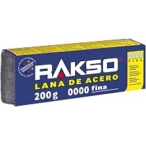 Lana De Acero 0000 (4 Piezas) - Para Pulir, Limpiar Y Rellenar Grietas, Incluye Tijeras Y Guantes
