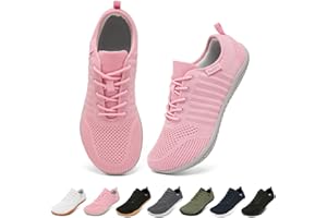 Geweo Barefoot Shoes Zapatillas Minimalistas Ancho Sneakers para Hombre y Mujer Upper Transpirable de Punto Zapatos para Correr Caminar Fitness Tallas 37-47