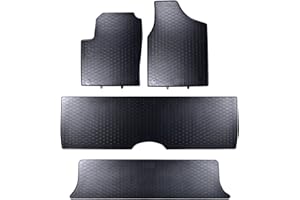 GEYER & HOSAJA Alfombrillas de Goma para Coche 820/4C Compatible con Ford Galaxy Mk1/Mk2 7 per. (1995-2006), Seat Alhambra I 7 per. (1996-2010) y Volkswagen Sharan I 7 per. (1995-2010)