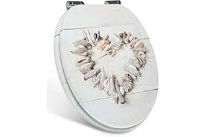 Xonic Design WC-Sitz - Premium Klo-Deckel - Toilettensitz mit Absenkautomatik - hochwertige Klobrille mit Motiv - MDF102