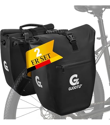 Sacoche Vélo Porte-bagages Newlooxs Odense Double Kaki - 39 Litres (Neuve)