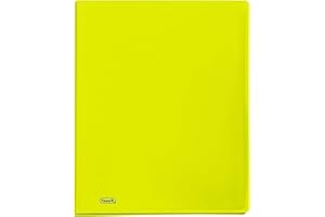 Favorit Neon Porte-vues, 40 vues lisses, 22 x 30 cm, jaune fluo