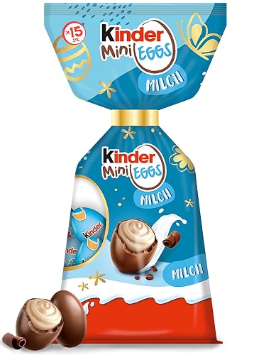 kinder Mini Eggs Milk - Easter Eggs Made of Whole Milk Chocolate - Gifts, Sweets for Easter - Chocolate Eggs with Fine Milk Filling - Easter Gift, Ideal for Easter Nest, 85 g